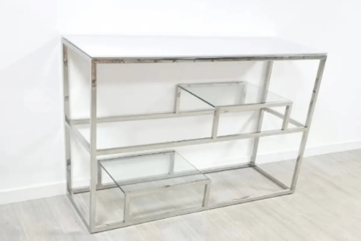 Console Romi Avec Pieds Argent