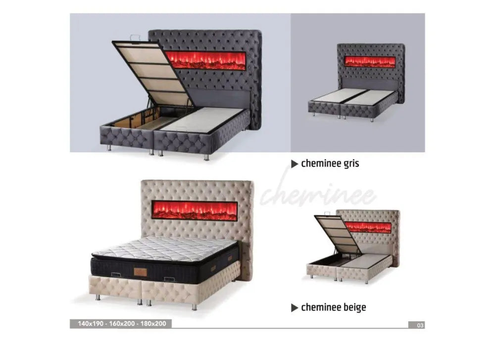 lit Coffre Cheminee Swedzo