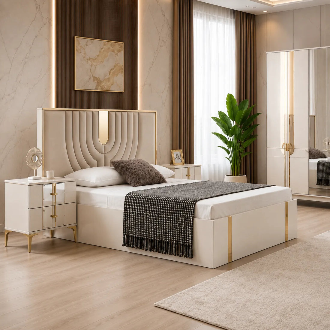 Chambre avec la Collection Swedzo Roya 160x200
