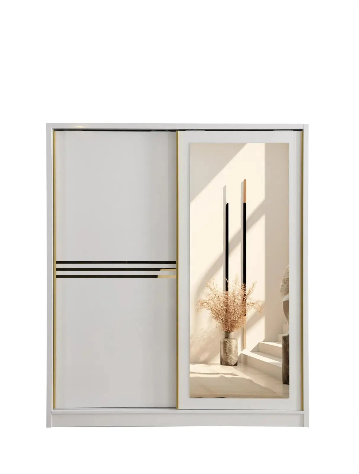 Elif Armoire à portes coulissantes Swedzo-Meuble