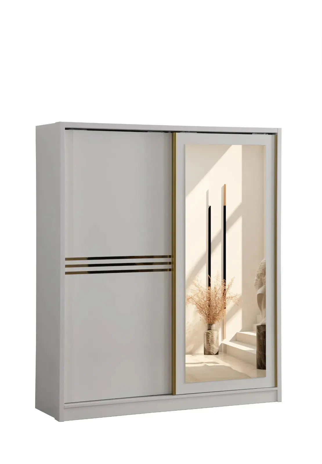 Elif Armoire à portes coulissantes Swedzo-Meuble