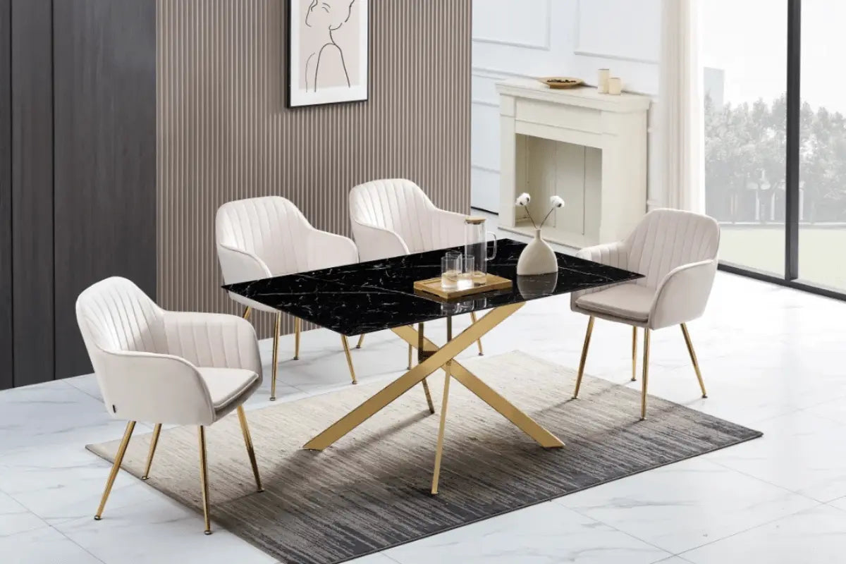 Melissa Table Manager Pieds Gold Swedzo-Meuble