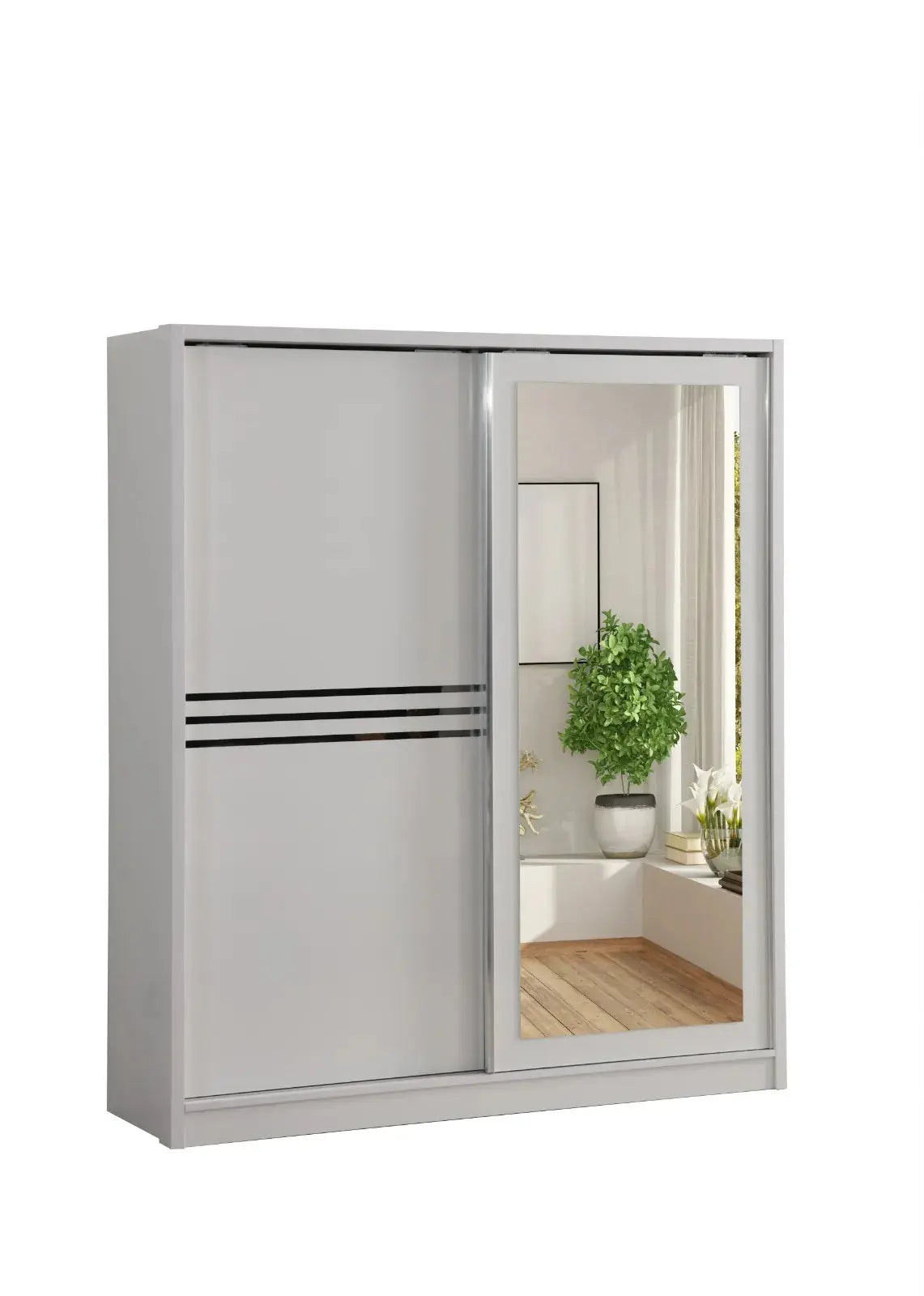Elif Armoire à portes coulissantes Swedzo-Meuble