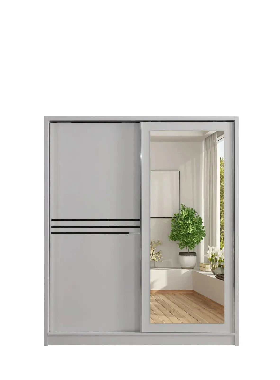Elif Armoire à portes coulissantes Swedzo-Meuble