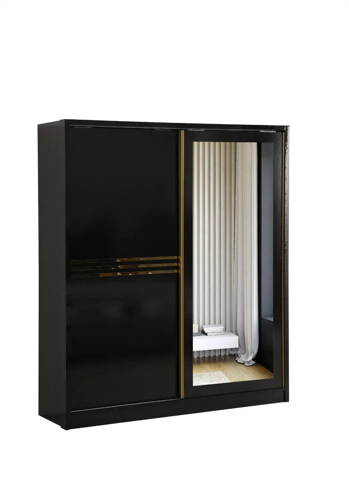 Elif Armoire à portes coulissantes Swedzo-Meuble