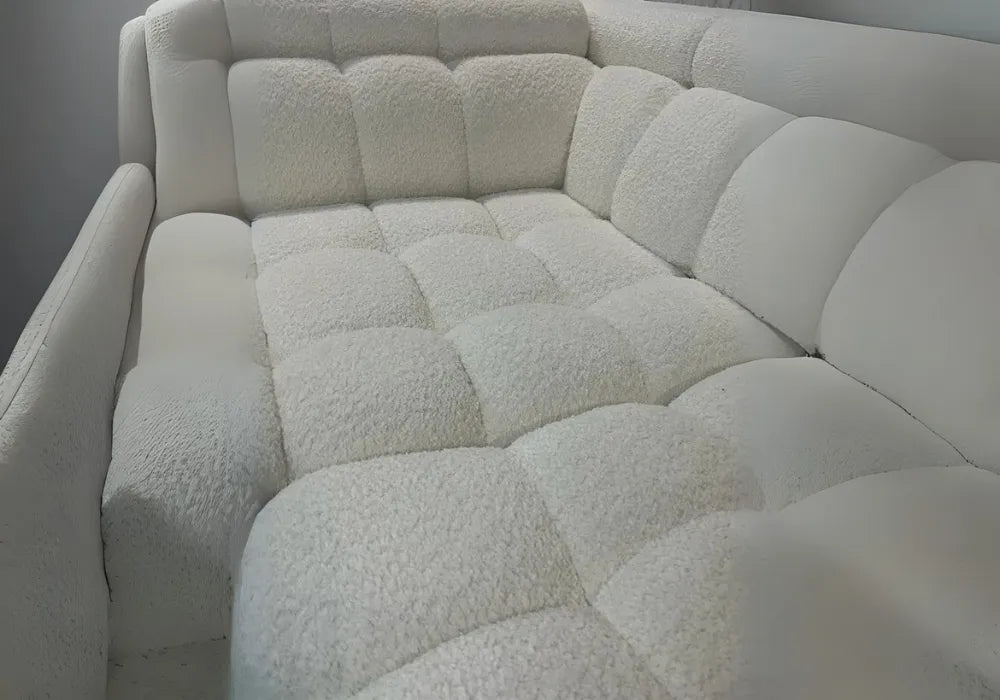 Canape D’angle Bubble  Doudou Ecru