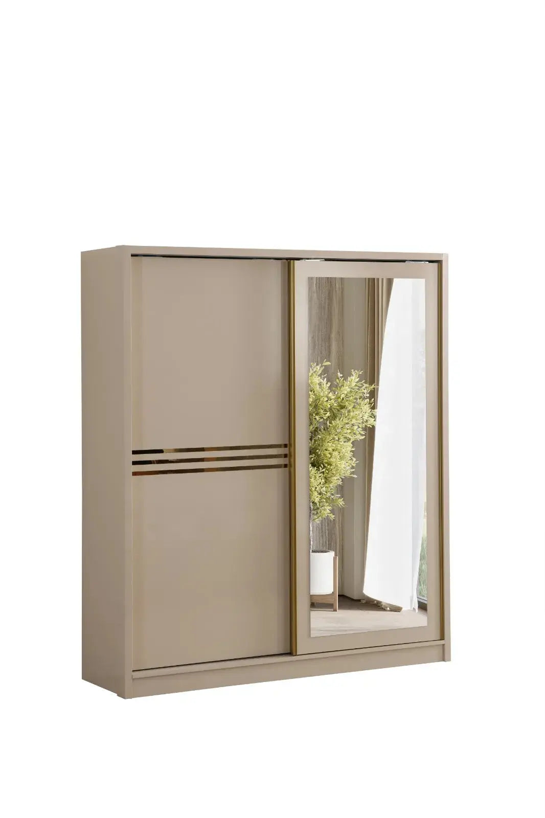 Elif Armoire à portes coulissantes Swedzo-Meuble