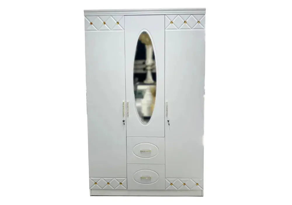 Armoire 3 portes avec miroir Swedzo-Meuble