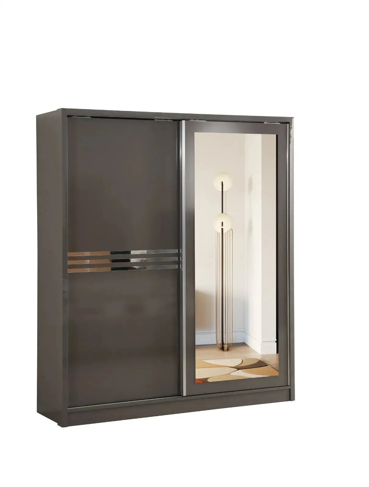 Elif Armoire à portes coulissantes Swedzo-Meuble