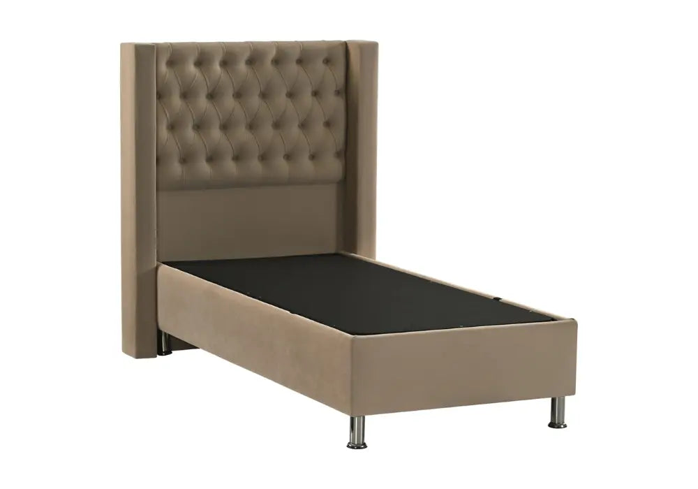 90x190 lit coffre capitonné Swedzo-Meuble