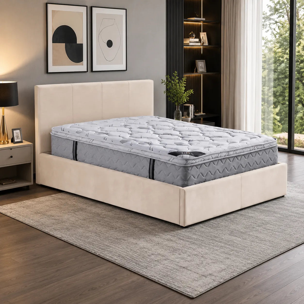 140x190 Lit Simply Coffre Velour