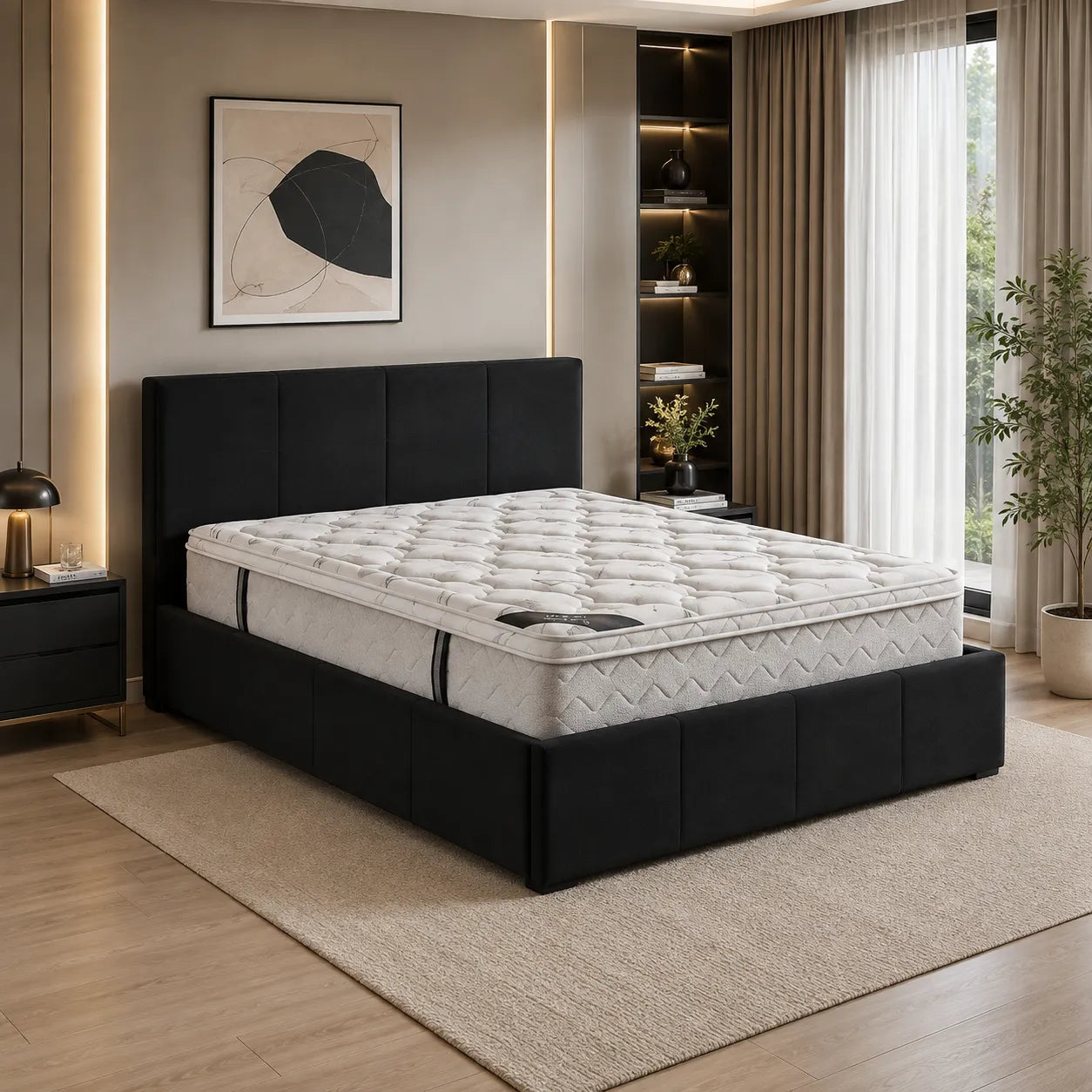 140x190 Lit Simply Coffre Velour