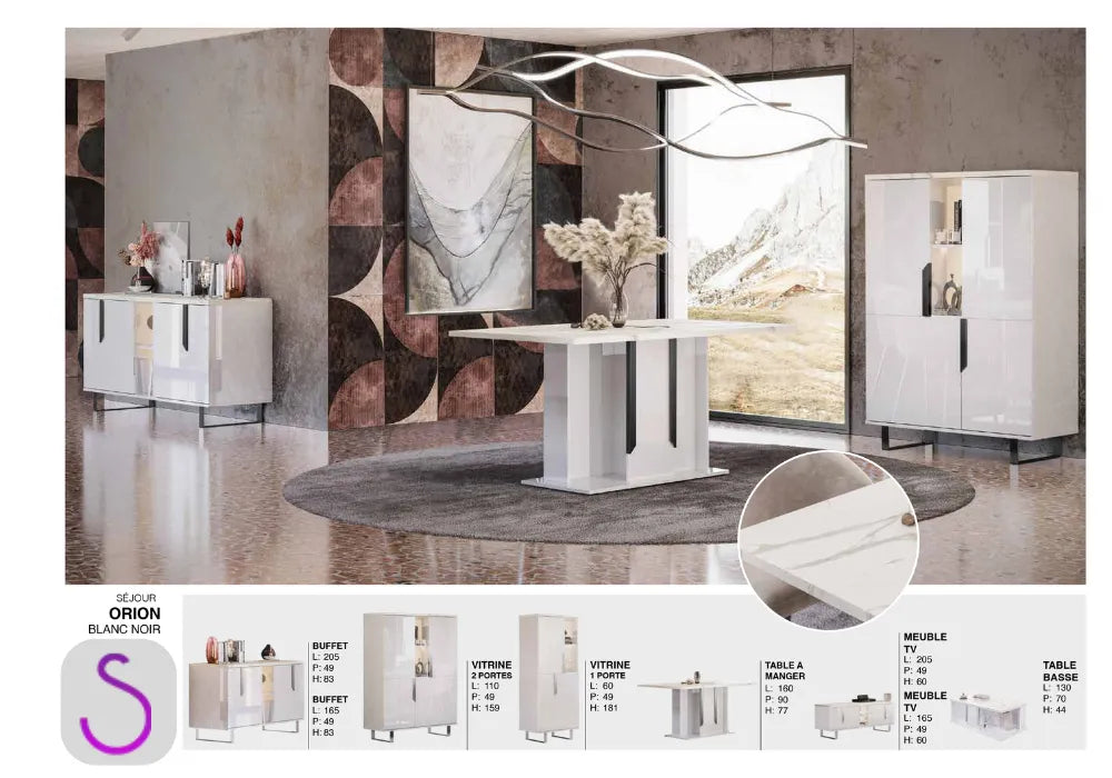 Sejour Orion Blanc noir