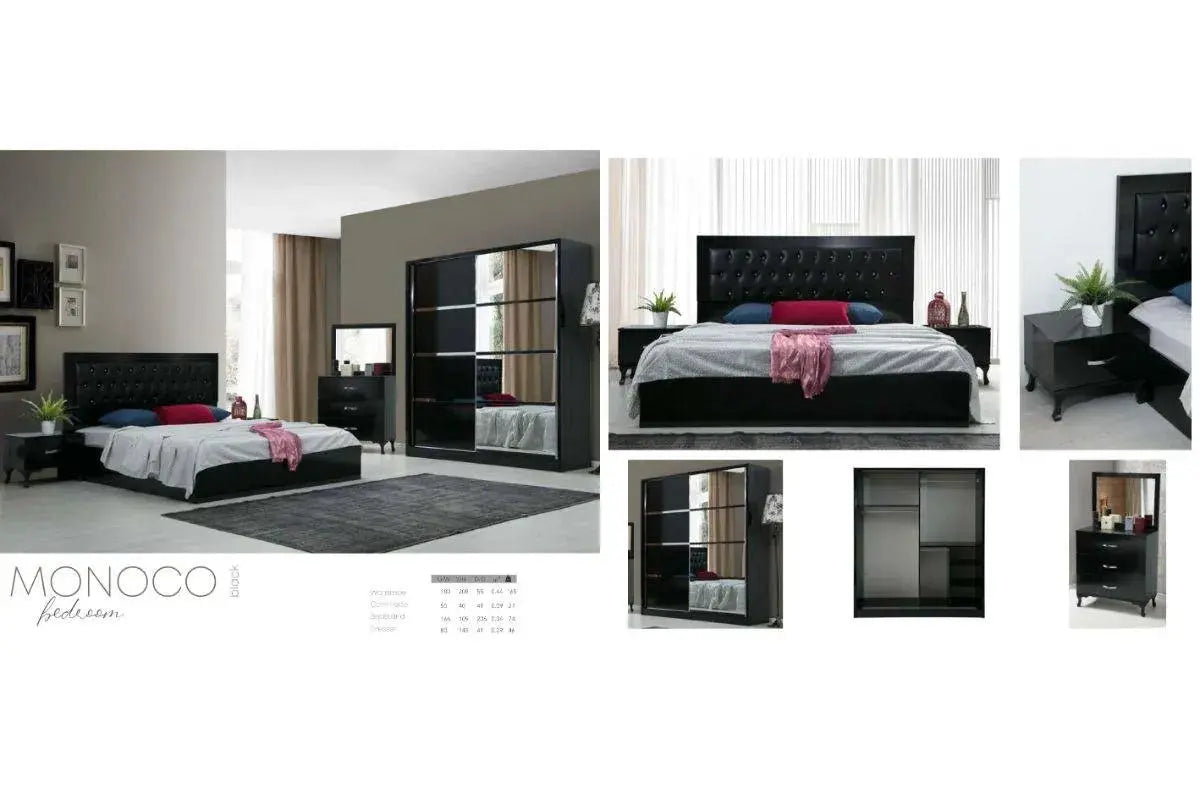 160x200 Chambre complète Swedzo Monoco Swedzo-Meuble