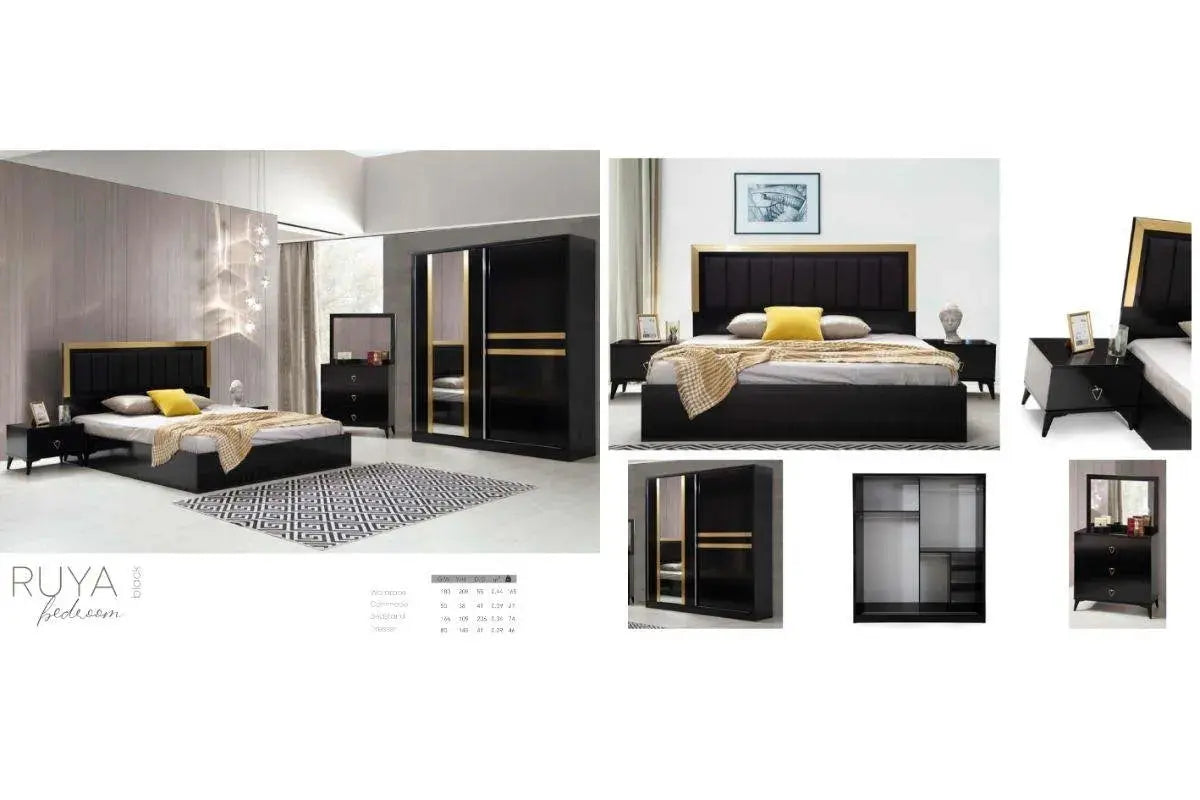 160x200 Chambre complète Swedzo Roya Swedzo-Meuble