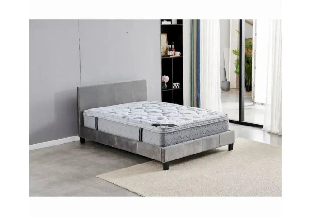 160/200 Lit Melburn velours Swedzo-Meuble