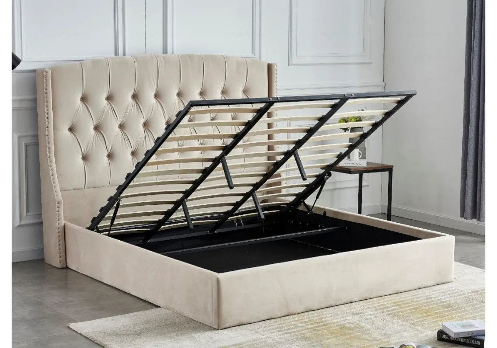 180/200 lit-coffre-capitonne-velours-beige-chester