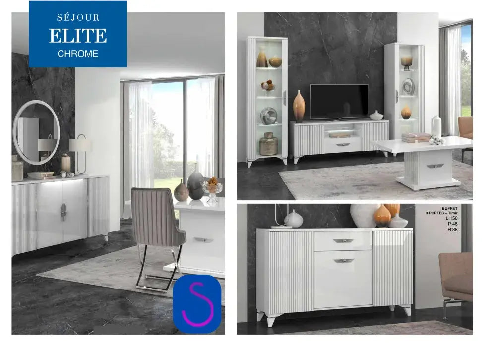 Sejour Elite chrome Swedzo-Meuble
