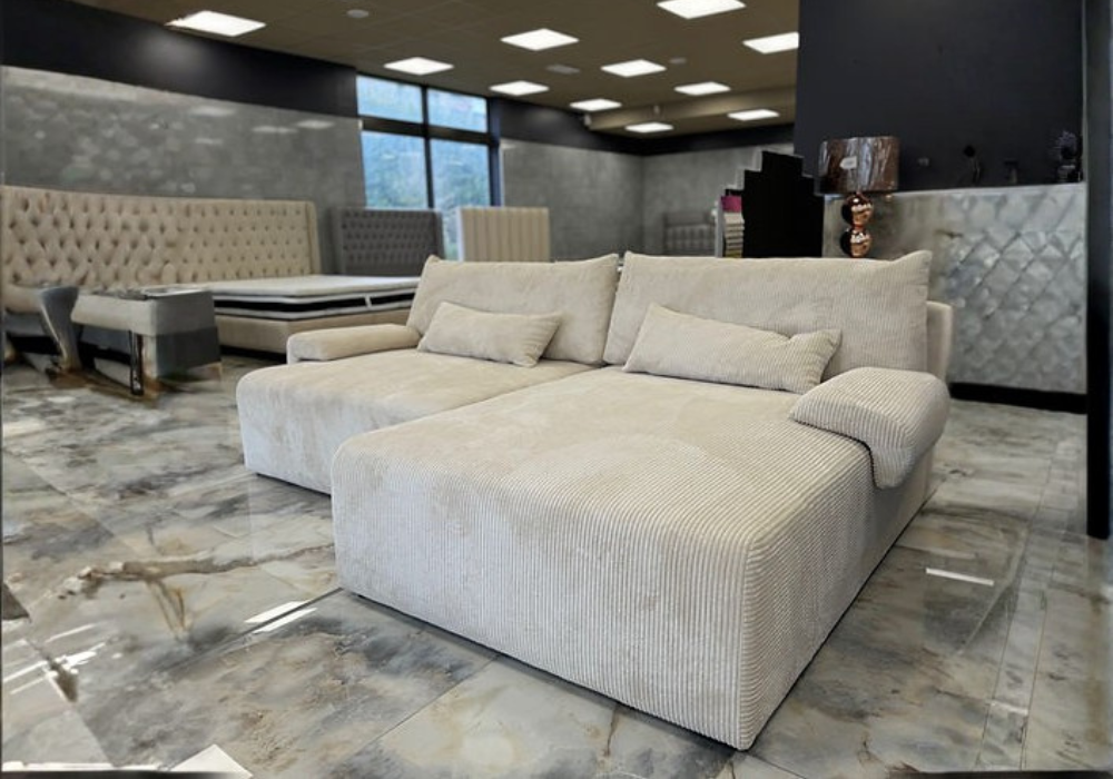 Canapé d'angle convertible et réversible