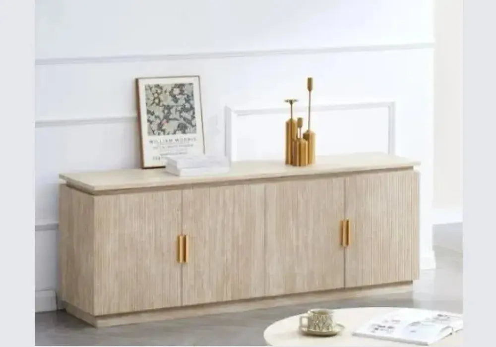 Meuble Tv Baieta Beige 160x40x60 Cm Swedzo-Meuble