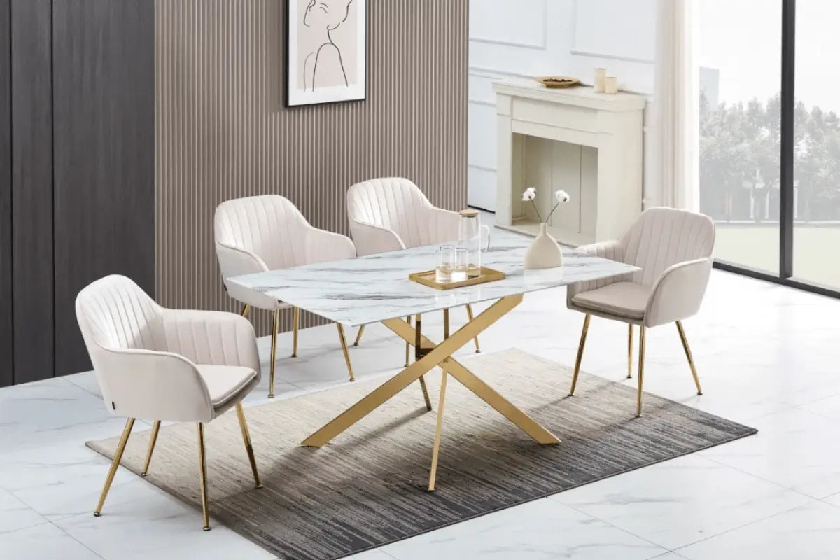 Melissa Table Manager Pieds Gold Swedzo-Meuble