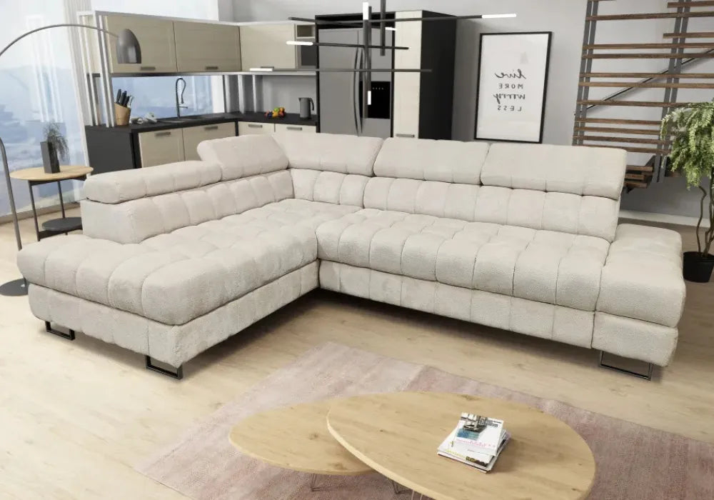 Canape D’angle Bubble  Doudou Ecru