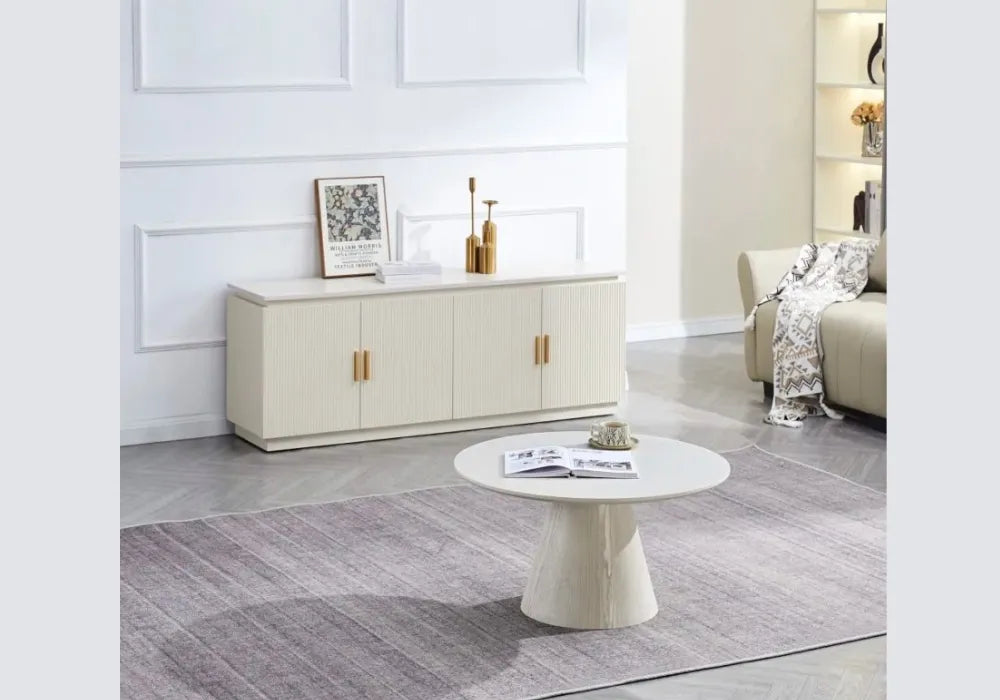 Meuble Tv Baieta blanc 160x40x60 Cm