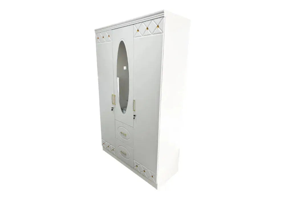 Armoire 3 portes avec miroir Swedzo-Meuble