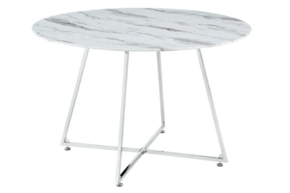 Table Repas Heloise Chrome 120 CM