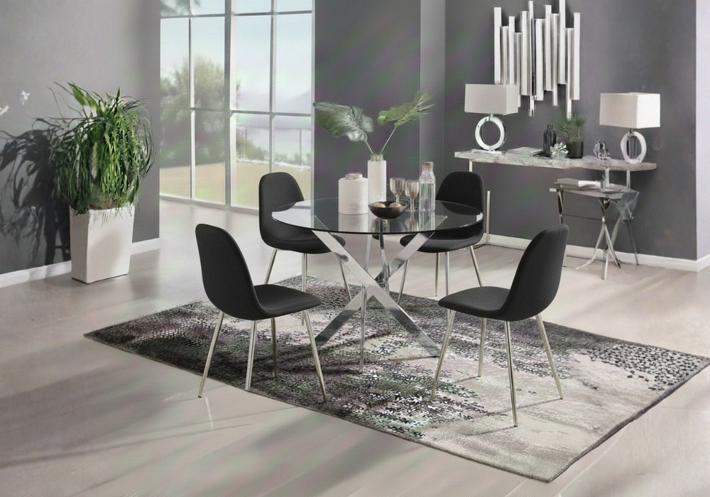 Ronde table avec chaises