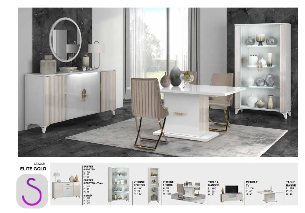 Sejour Elite Gold Swedzo-Meuble