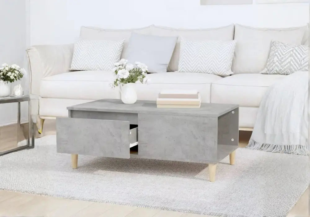 Table basse avec tiroir et rangement Swedzo-Meuble