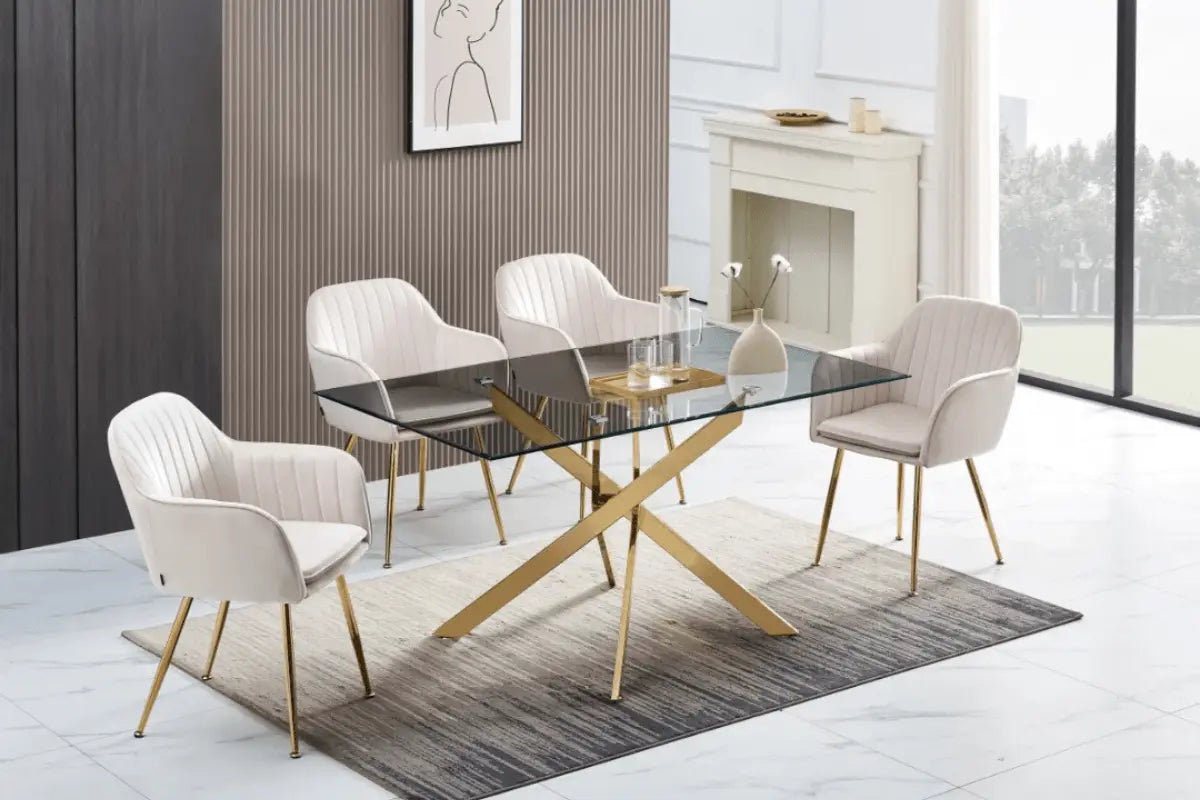 Melissa Table Manager Pieds Gold Swedzo-Meuble