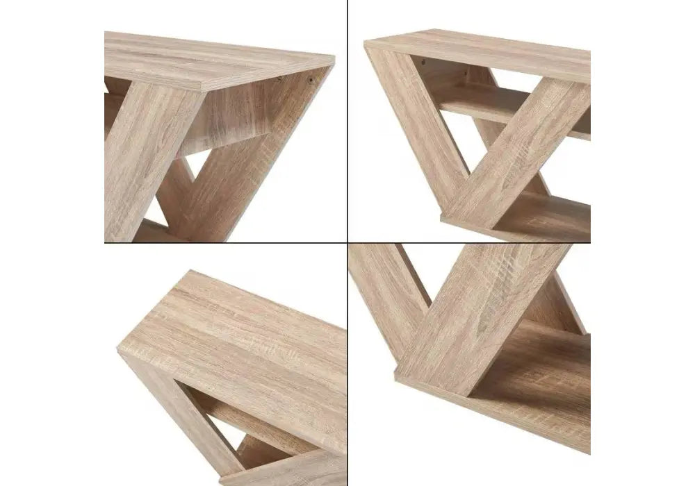 Meuble TV Pipralla couleur chêne 110x30x40cm Swedzo-Meuble