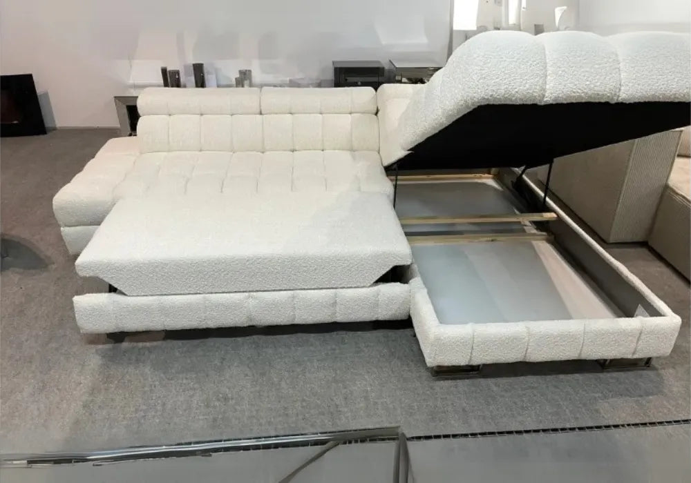 Canape D’angle Bubble  Doudou Ecru