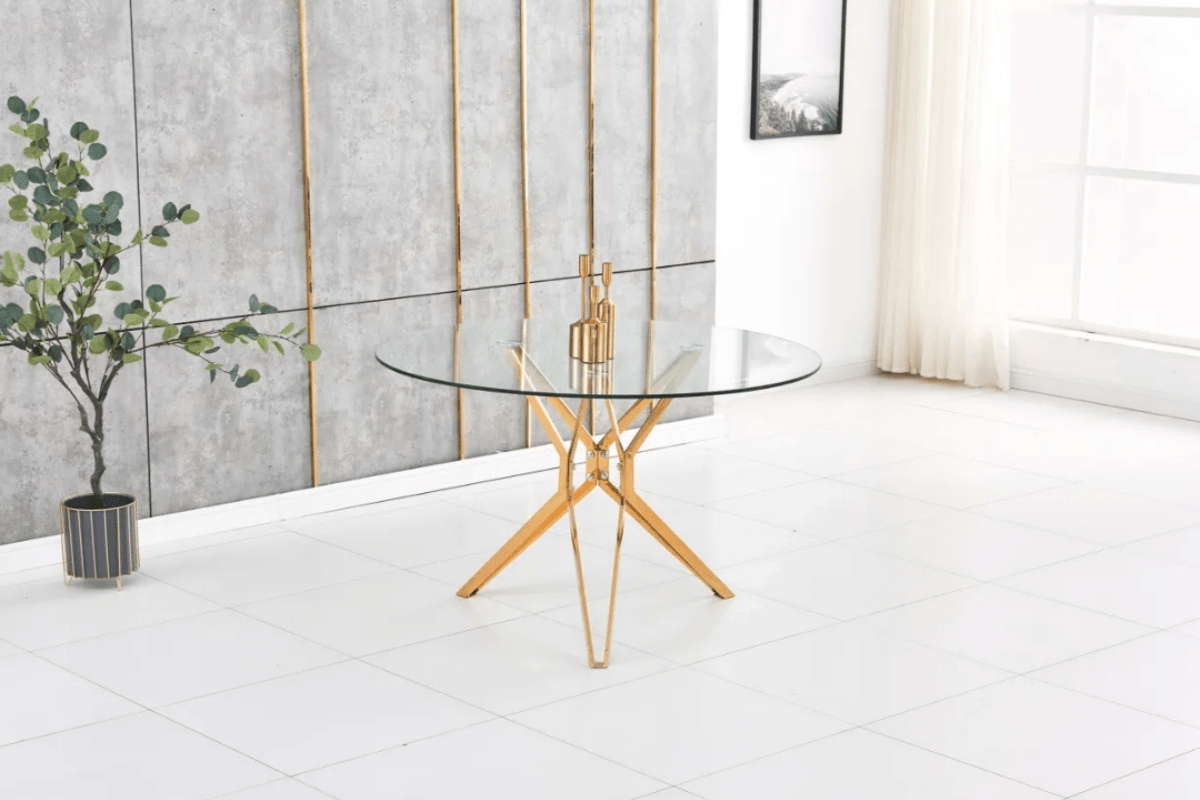 Table a Manager Electra Pieds Dore