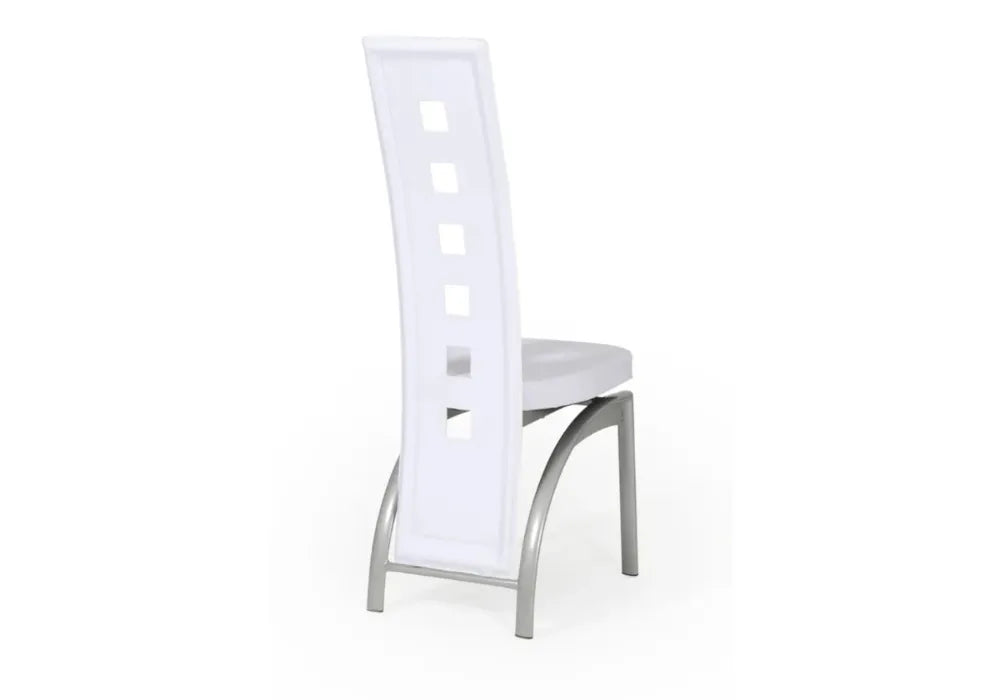 4 Chaises Eve Similicuir Blanc