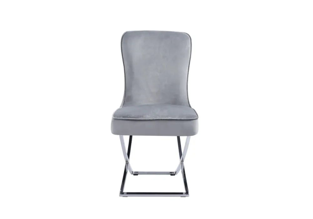 4 Chaises Josephine Pieds Chrome