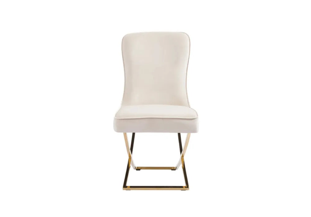 4 Chaises Josephine Pieds Gold