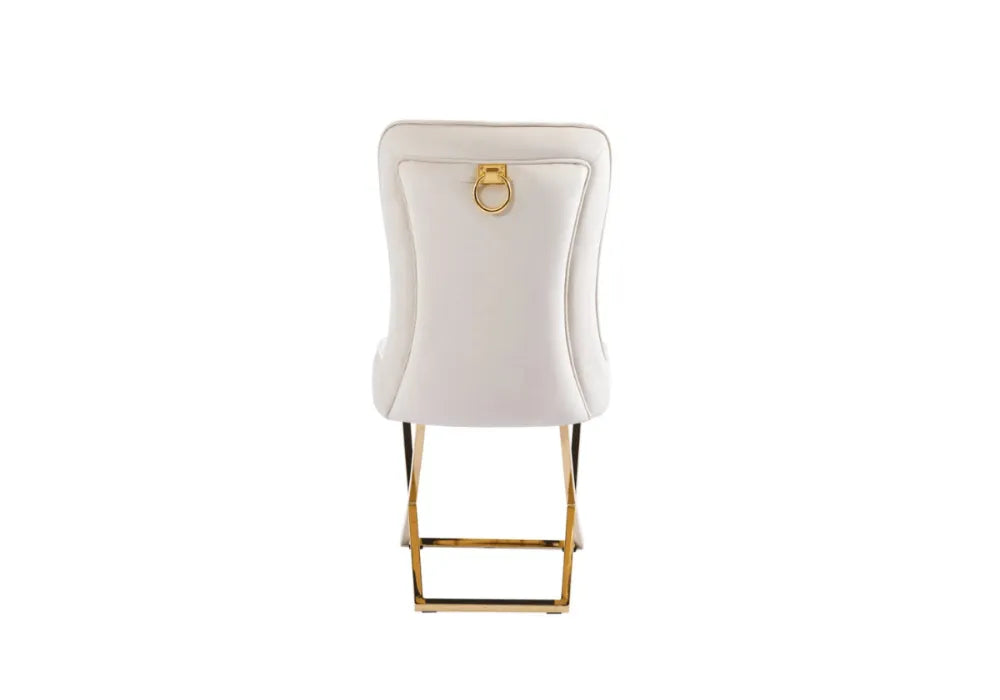 4 Chaises Josephine Pieds Gold
