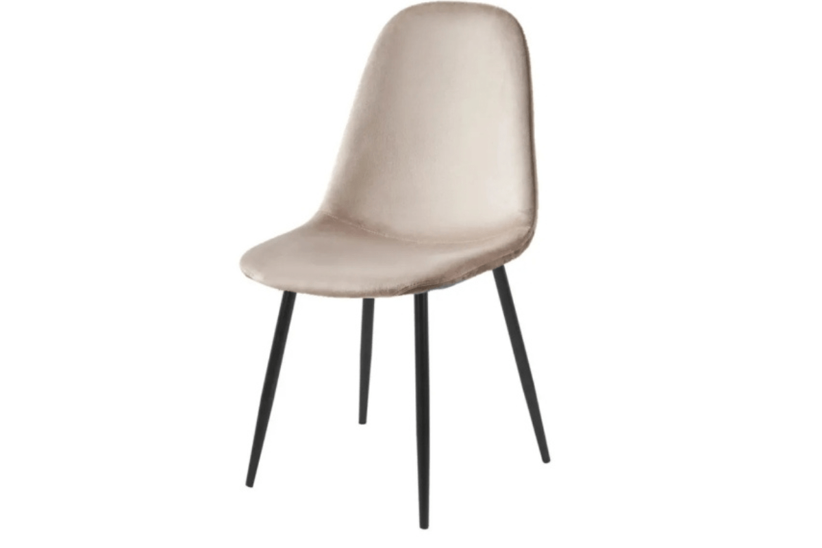 4 Chaises Scandi Pied Noir Sans Couture
