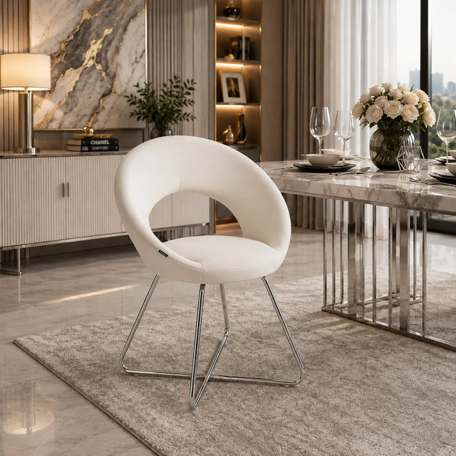 4 Chaises Bubble Pieds Chrome