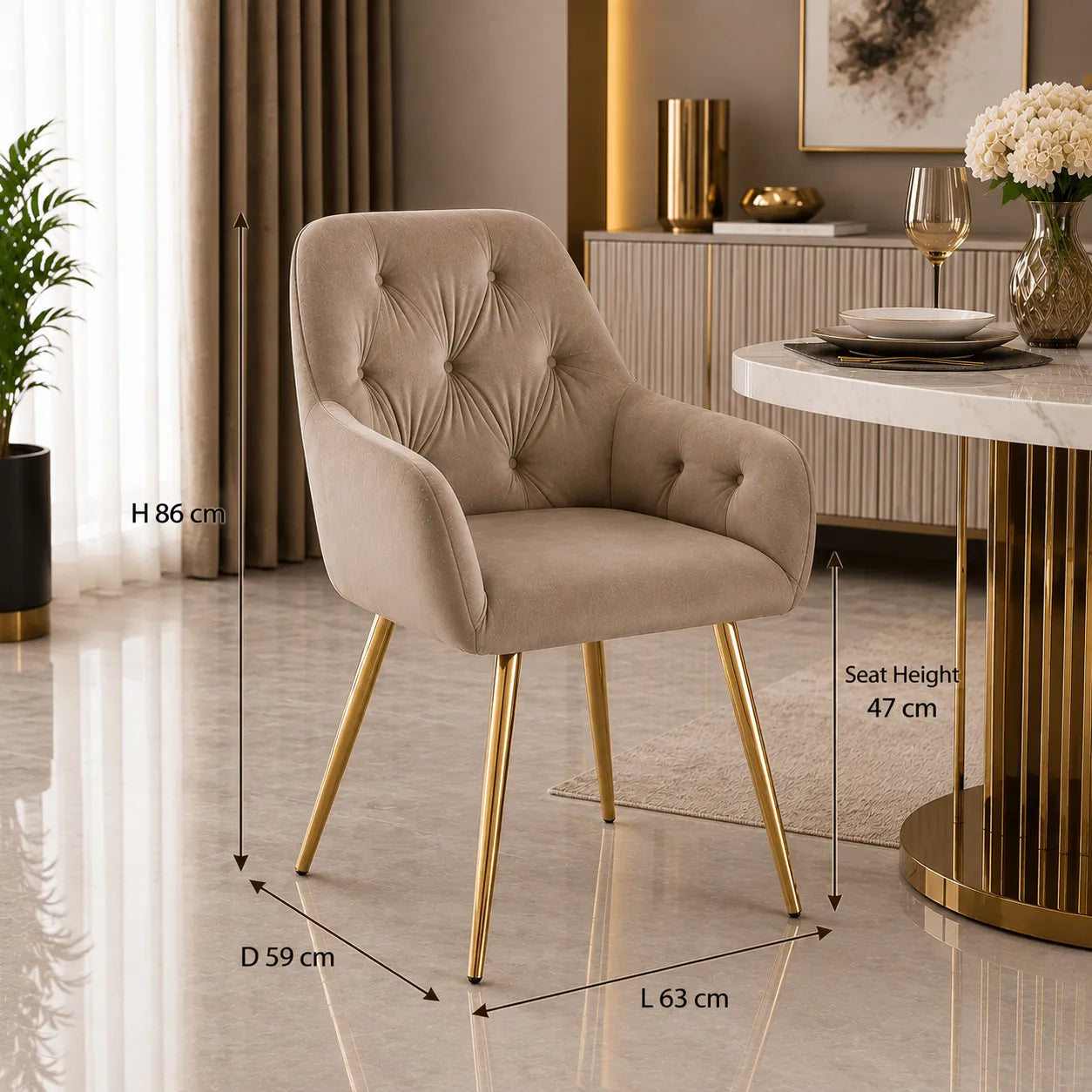 4 Chaises Mila