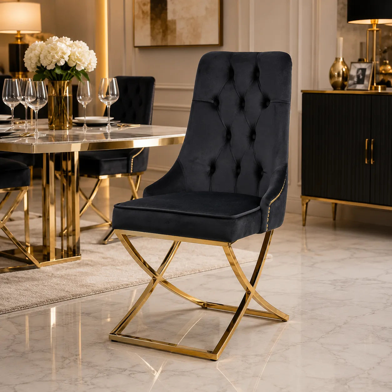 4 Chaises Lion Gala