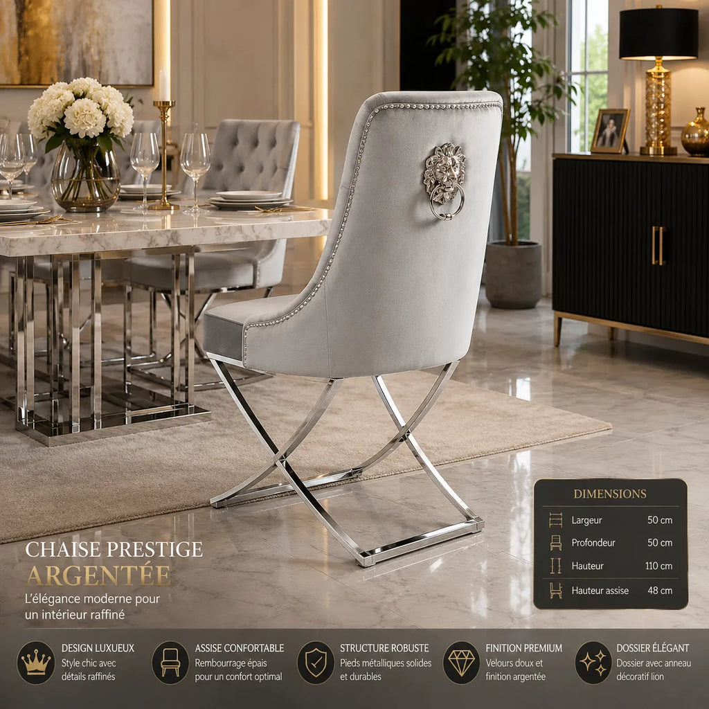 4 Chaises Lion Gala