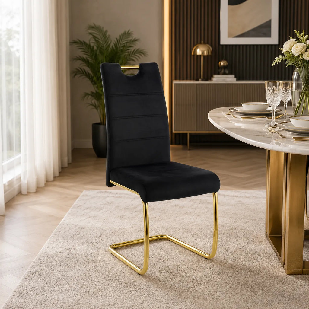 4 et 6 Chaises Velours