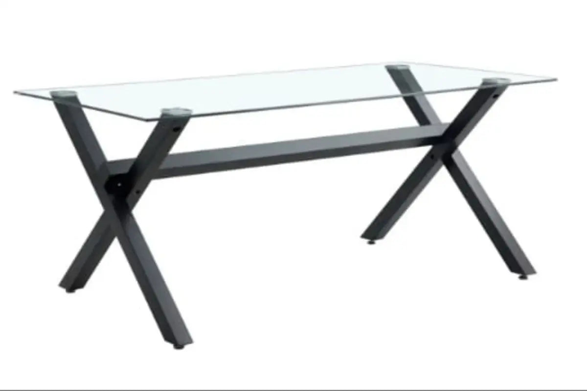 Table Repas IXE Pied Metal Plateau Swedzo-Meuble