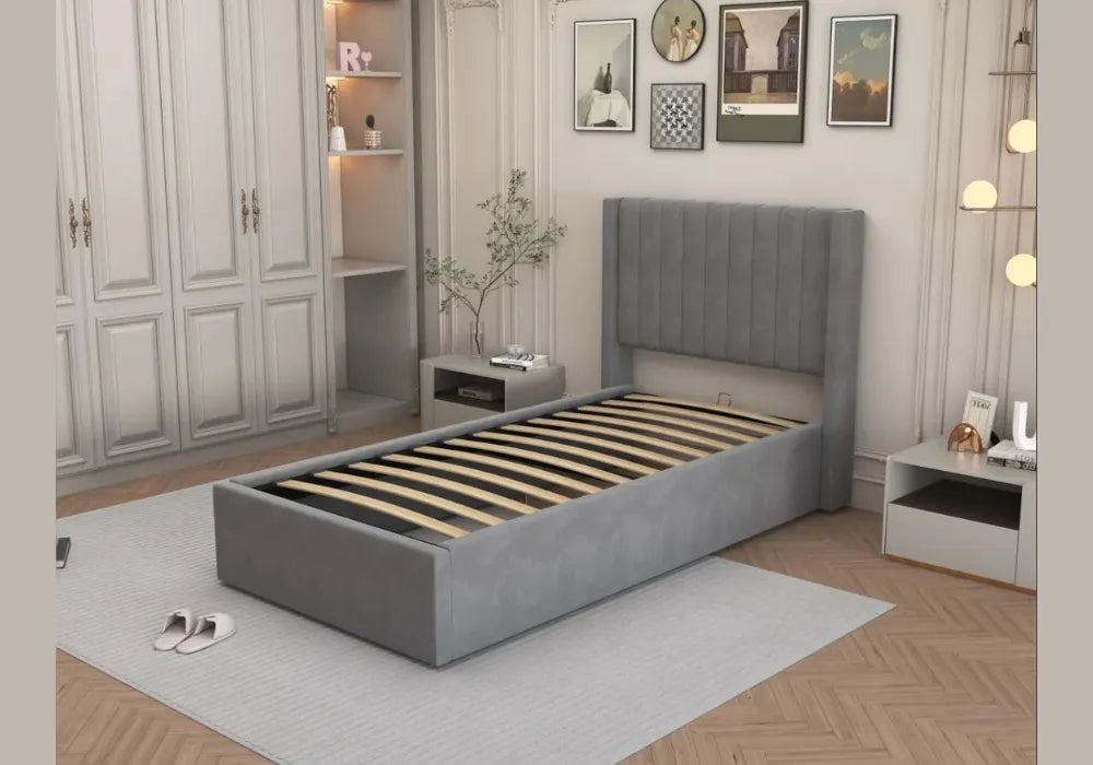 90x190 Une Place Lit Camile Coffre