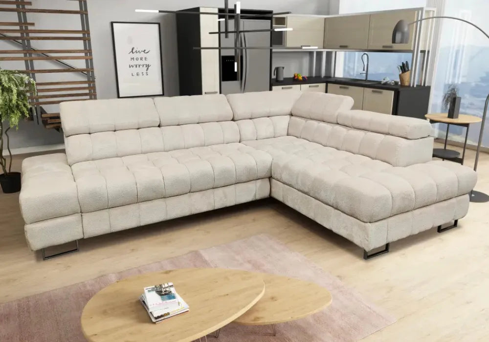 Canape D’angle Bubble  Doudou Ecru