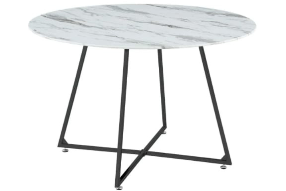 Table Repas Heloise Pieds Metal Noir 120CM